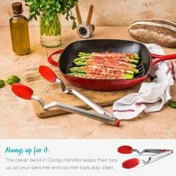 Dreamfarm 12" Clongs Silicone Tongs | Red 15 Dreamfarm 12" Clongs Silicone Tongs | Red -Outlet Utensils Store 81qhdceuyql. ac sl1500