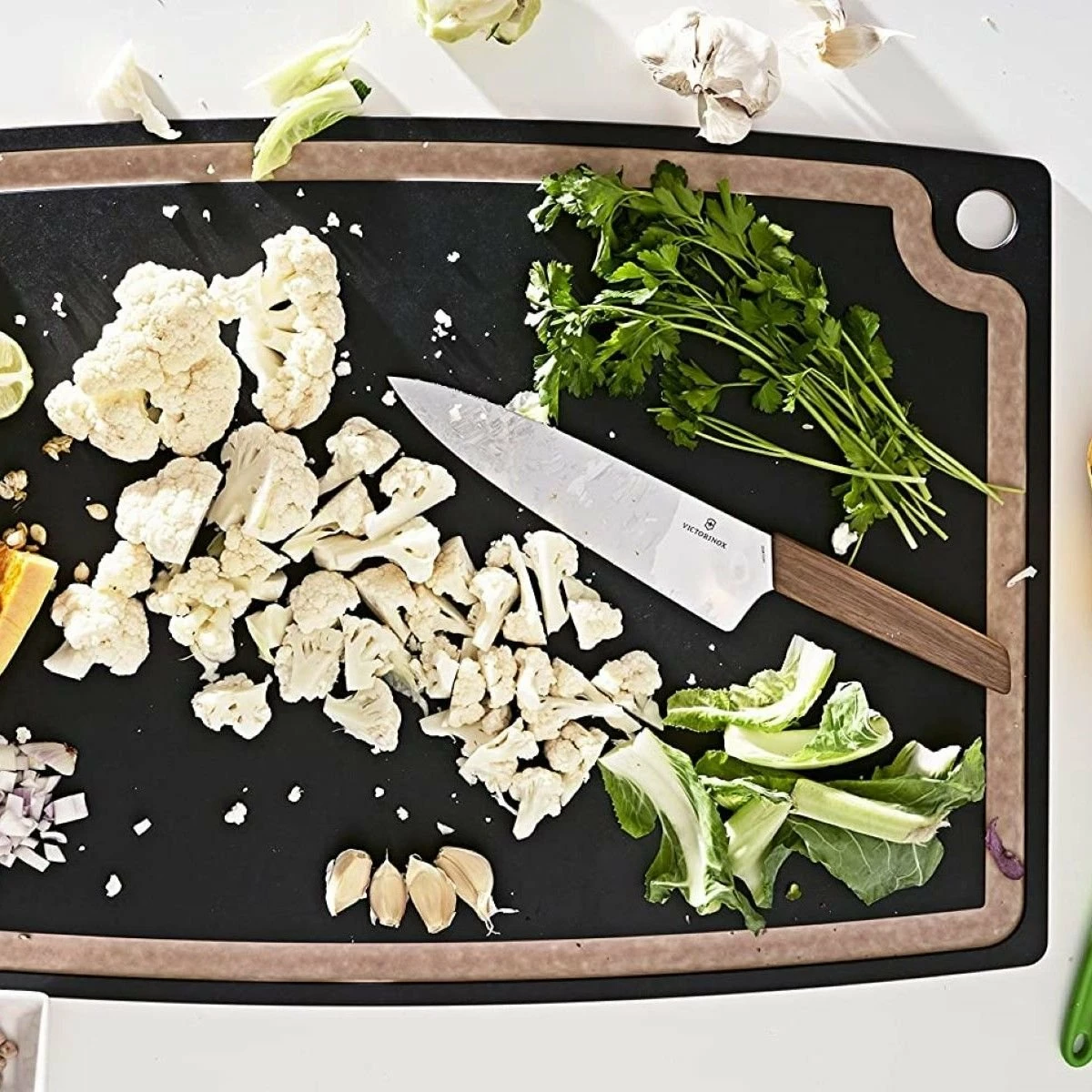 Epicurean Gourmet Series 27" × 17.5" Cutting Board | Slate & Natural 5 Epicurean Gourmet Series 27" × 17.5" Cutting Board | Slate & Natural - Image 3