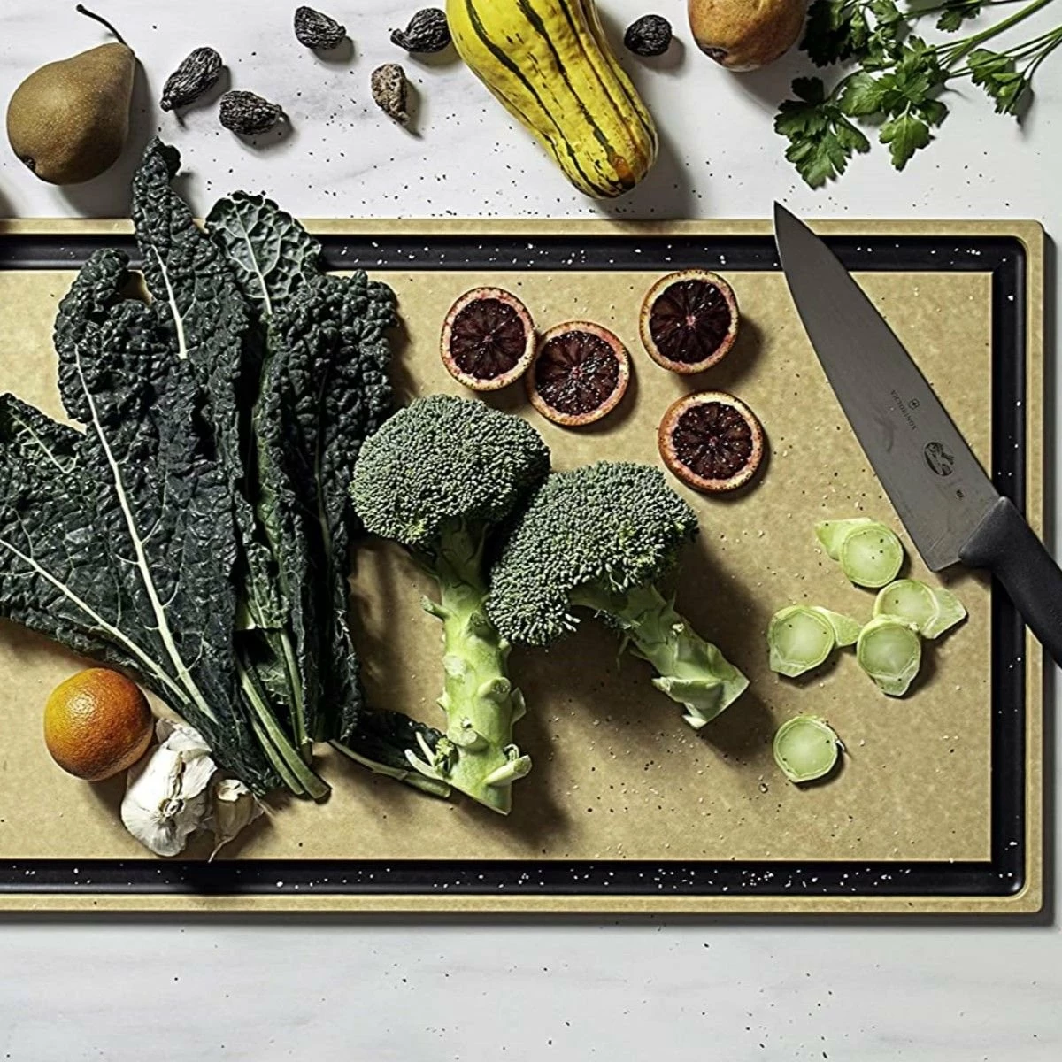 Epicurean Chef Series 23" × 14.5" Cutting Board | Natural & Slate 4 Epicurean Chef Series 23" × 14.5" Cutting Board | Natural & Slate - Image 2