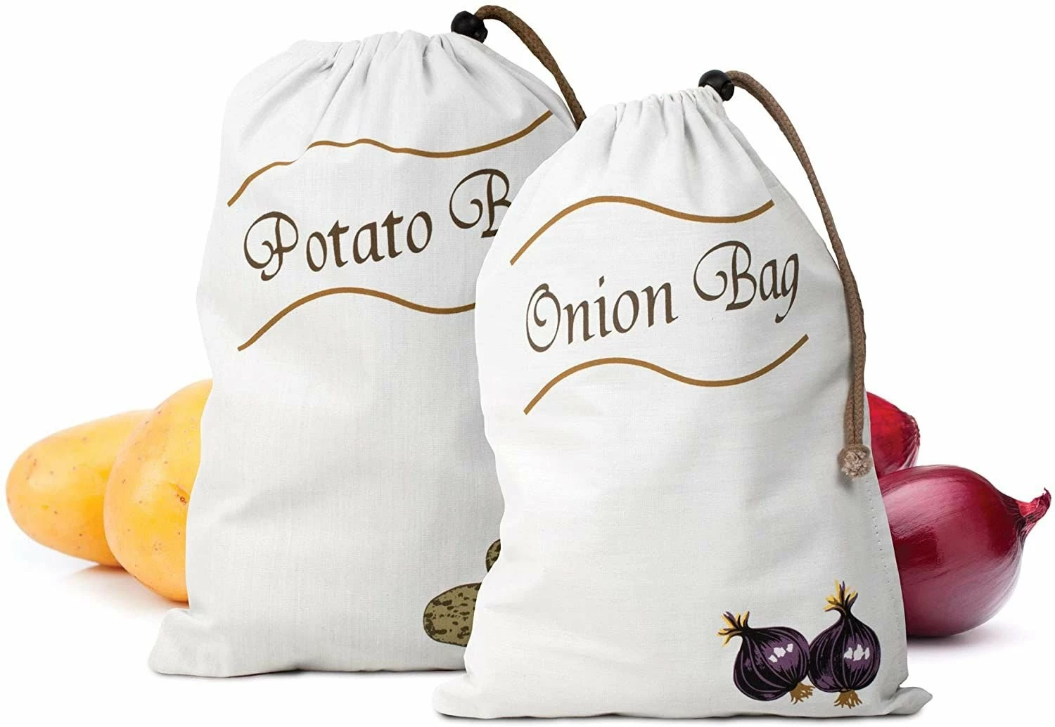 Harold Import Company Harold Import Potato & Onion Saver Bag Set 4 Harold Import Company Harold Import Potato & Onion Saver Bag Set - Image 2