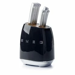 SMEG 7-Piece Knife Block Set | Black