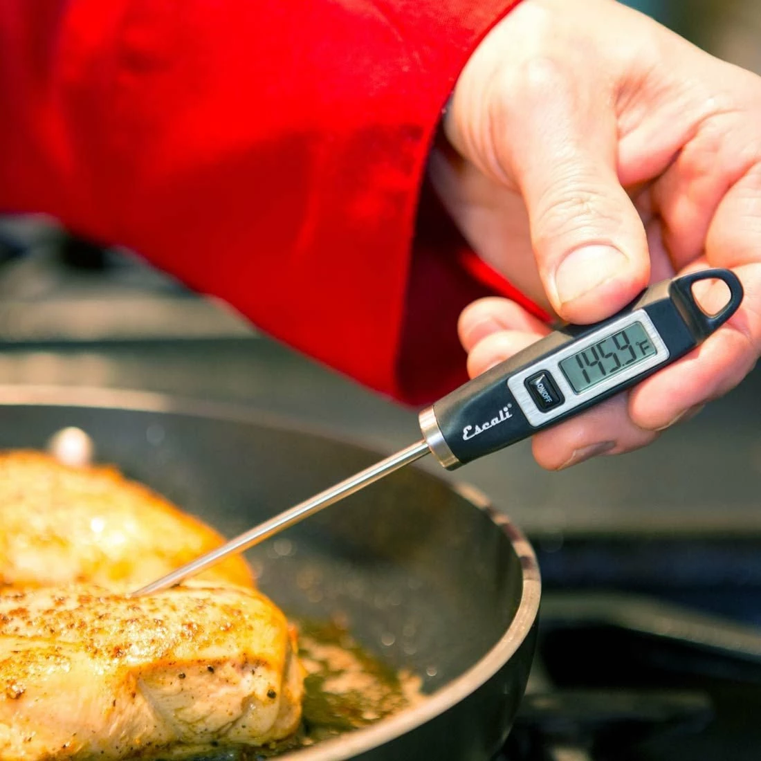 Escali Gourmet Digital Thermometer | Black 7 Escali Gourmet Digital Thermometer | Black - Image 5