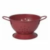 Danica Brands Now Designs By Danica Small Stainless Steel Colander | Matte Carmine -Outlet Utensils Store carmine1