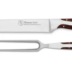 Hammer Stahl Cutlery 2-Piece Carving Knife & Fork Set