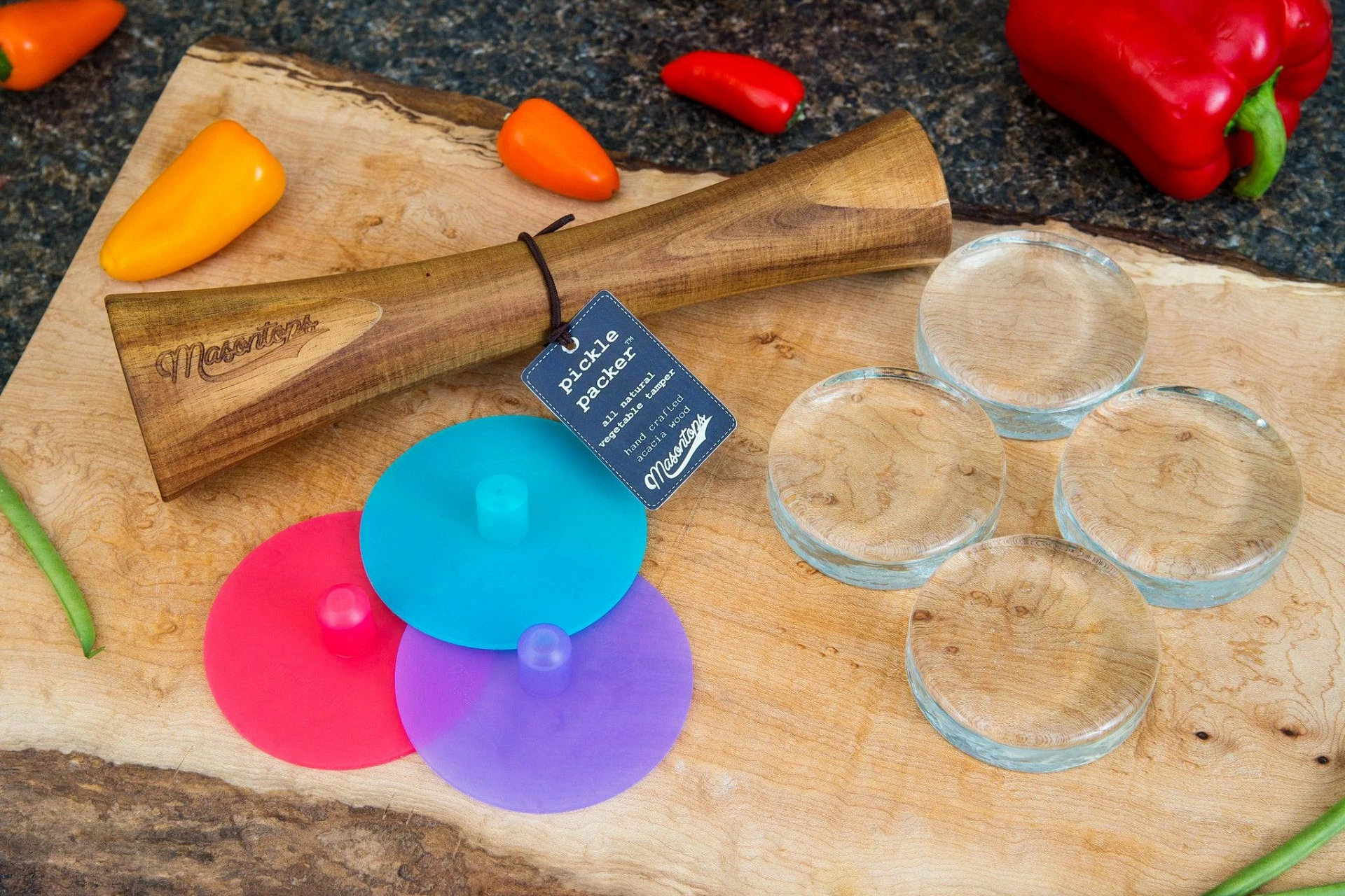 Masontops 9pc Wide Mouth Fermentation Kit 4 Masontops 9pc Wide Mouth Fermentation Kit - Image 2