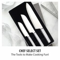 Rada Cutlery 3-Piece Chef's Select Gift Set | Silver 9 Rada Cutlery 3-Piece Chef's Select Gift Set | Silver -Outlet Utensils Store chef select gift set s57 text1 5000x
