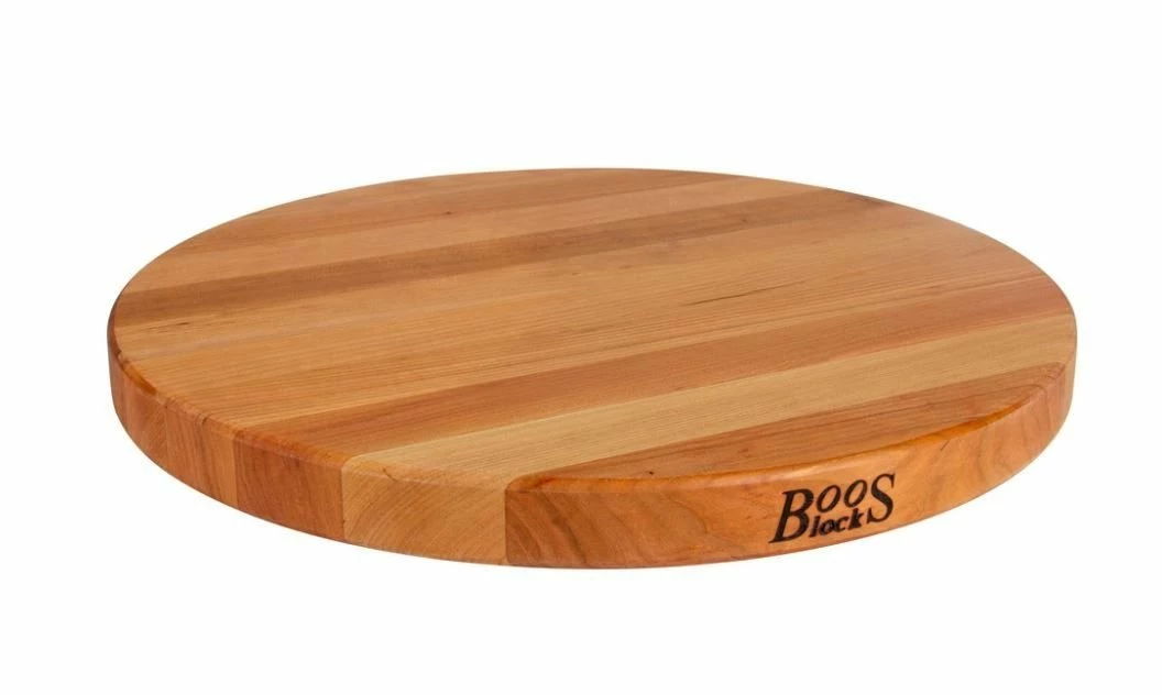 John Boos - 18" Round Cutting Board - Edge Grain – Cherry 3 John Boos - 18" Round Cutting Board - Edge Grain – Cherry