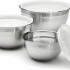 Cuisinart Stainless Steel Mixing Bowl 3 Piece Set With Lids -Outlet Utensils Store ctg 00 smb silo popup