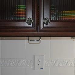 Drop Block Under Cabinet Knife Storage Rack - Large, Black -Outlet Utensils Store dropblockraisedunit 1