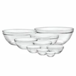Duralex Lys Glass Bowls - 9-Piece Set