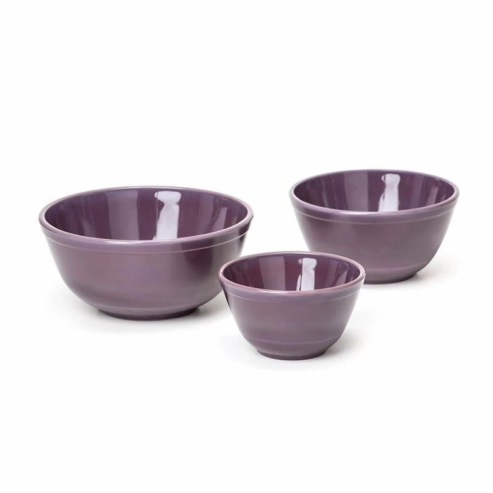 Mosser Glass 3-Piece Mixing Bowl Set (20oz, 40oz, 60oz) | Eggplant 3 Mosser Glass 3-Piece Mixing Bowl Set (20oz, 40oz, 60oz) | Eggplant