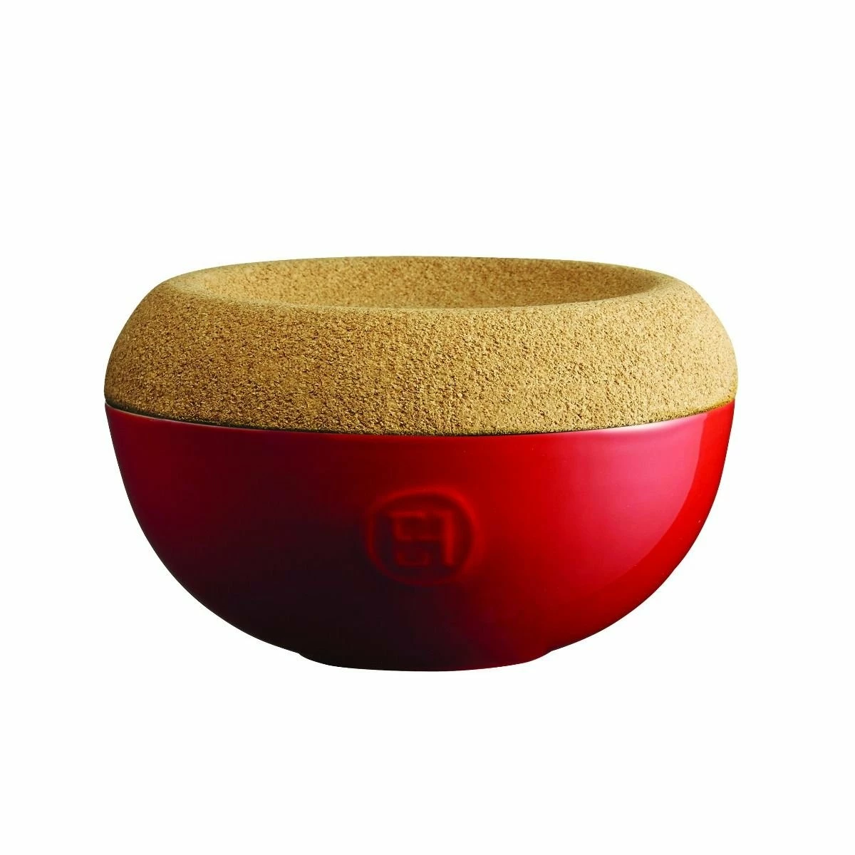 Emile Henry 0.5 Qt. Salt Celler + Cork Lid | Burgundy 3 Emile Henry 0.5 Qt. Salt Celler + Cork Lid | Burgundy