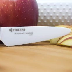 Kyocera Revolution Red & White Ceramic 3-Piece Knife Set -Outlet Utensils Store fk 3pc whbu b