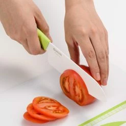 Kyocera Revolution Green & White Ceramic 3-Piece Knife Set -Outlet Utensils Store fk 3pc whgr d