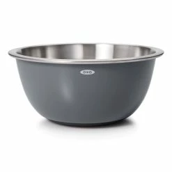 OXO 3-Piece Stainless Steel Mixing Bowl Set | Grey & Blue -Outlet Utensils Store gg 11289200 1d