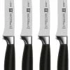 Zwilling J.A. Henckels Four Star 4 Piece Steak Knife Set -Outlet Utensils Store henckel four star knife set steak 4 piece 39190 000 popup