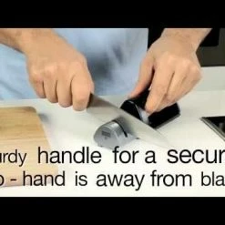 Kuhn Rikon Dual Knife Sharpener | Black -Outlet Utensils Store hqdefault 27 39