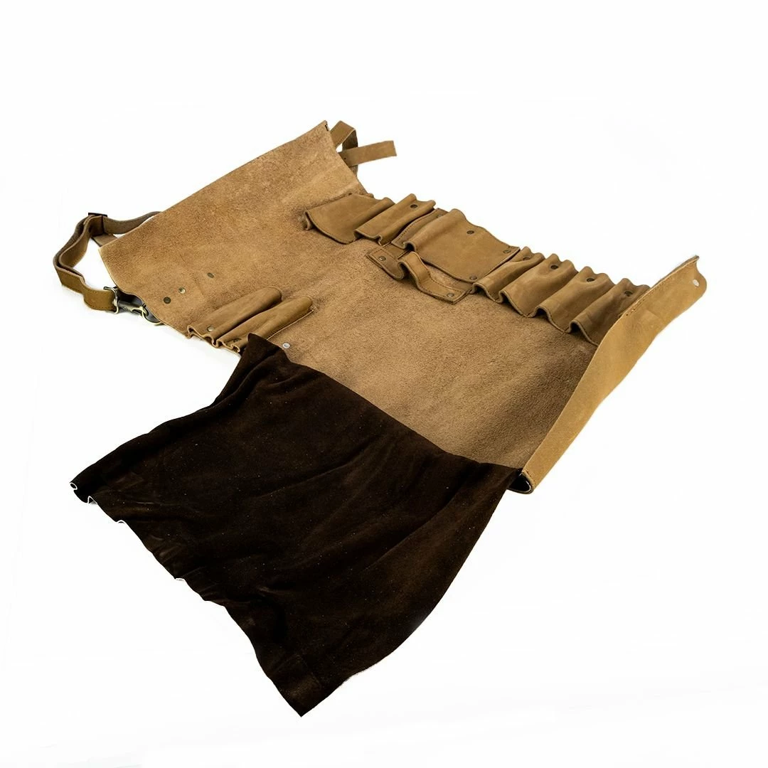 Hammer Stahl Cutlery Premium Leather Knife Roll - 11 Slot 4 Hammer Stahl Cutlery Premium Leather Knife Roll - 11 Slot - Image 2