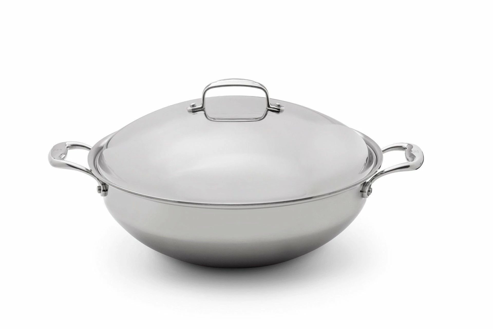 Heritage Steel Cookware Stainless Steel Wok With Lid | 13.5"