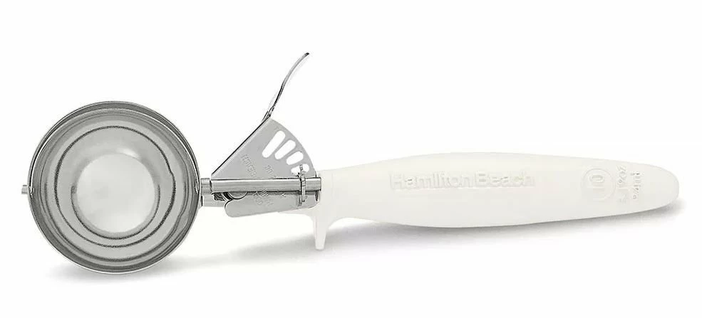 Hamilton Beach Commercial 2.62" Disher - Ivory - 80-10 3 Hamilton Beach Commercial 2.62" Disher - Ivory - 80-10