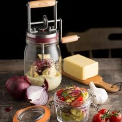 Kilner Better Butter Set 15 Kilner Better Butter Set -Outlet Utensils Store kilner createmake butterchurner basilgarlicoregano 1 1