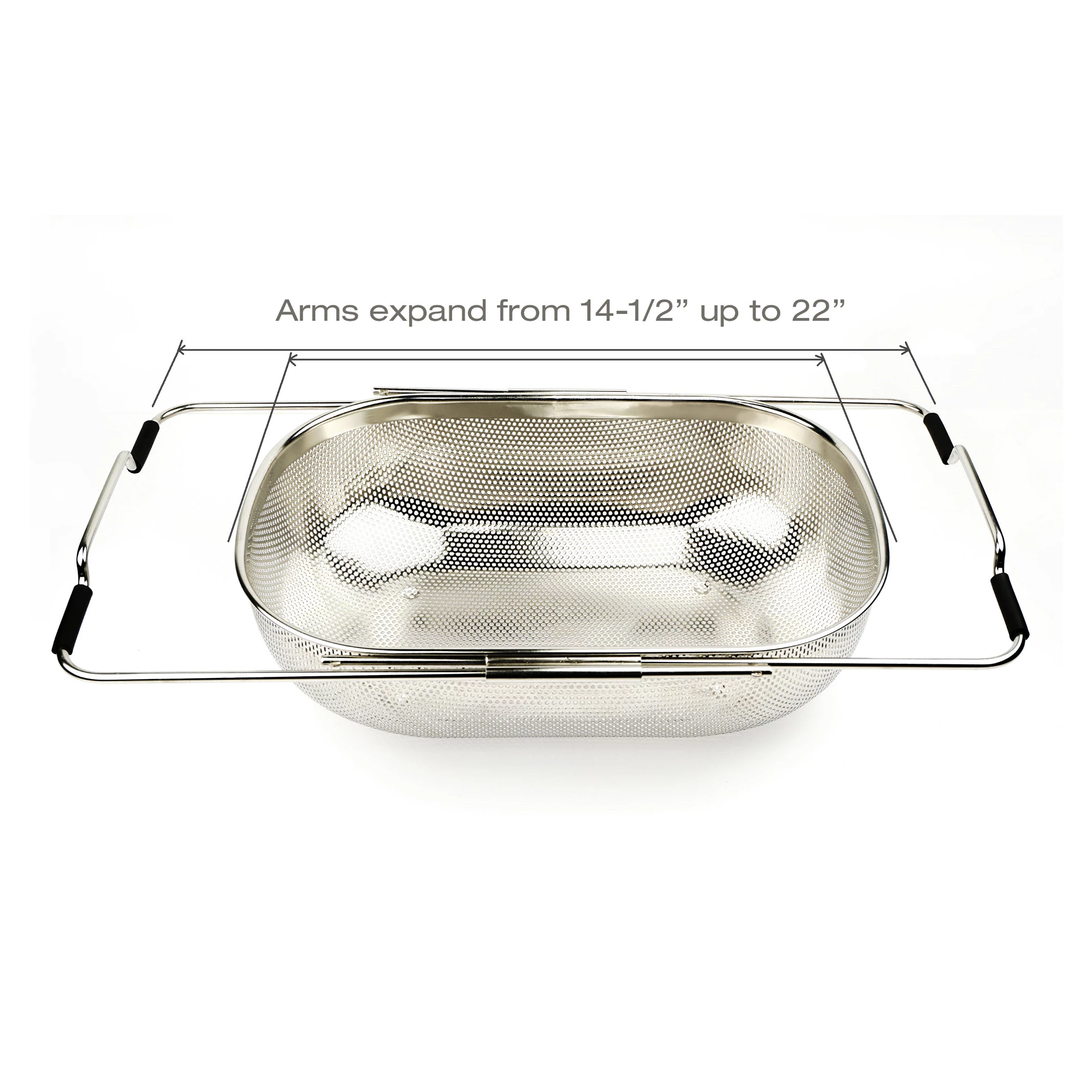 RSVP International RSVP Endurance Precision Pierced Over-the-Sink Colander 5 RSVP International RSVP Endurance Precision Pierced Over-the-Sink Colander - Image 3