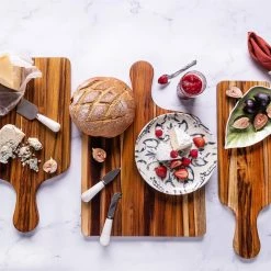 TeakHaus Edge Grain Paddle Board (Medium) | 20" X 10" X 0.75" -Outlet Utensils Store marine life 2