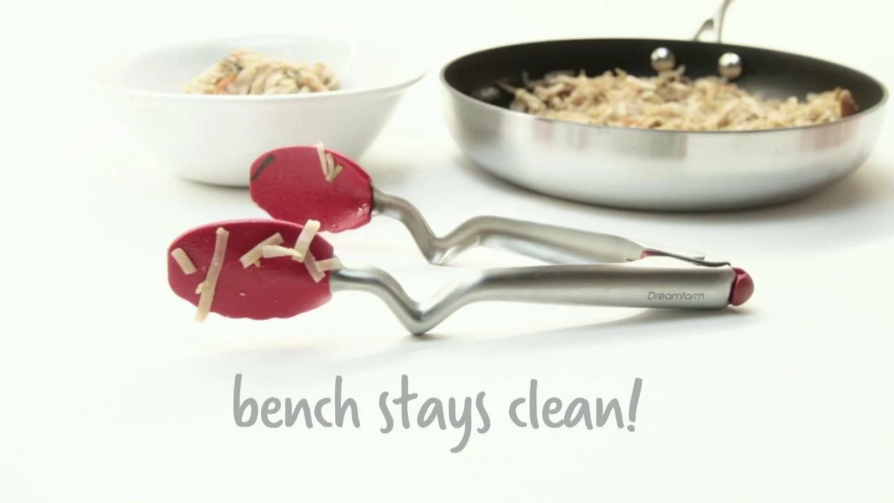 Dreamfarm 12" Clongs Silicone Tongs | Red 11 Dreamfarm 12" Clongs Silicone Tongs | Red - Image 9