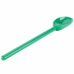 Mercer Culinary Hell's Tools High-Heat 12" Mixing Spoon | Green -Outlet Utensils Store mercer culinary hell s tools hi heat 12 mixing spoon m33182gr angle