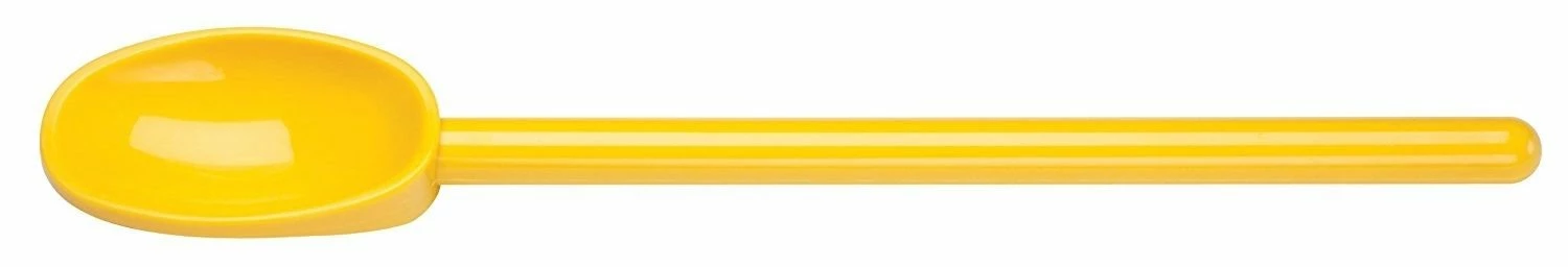 Mercer Culinary Hell's Tools High-Heat 12" Mixing Spoon | Yellow - Image 2
