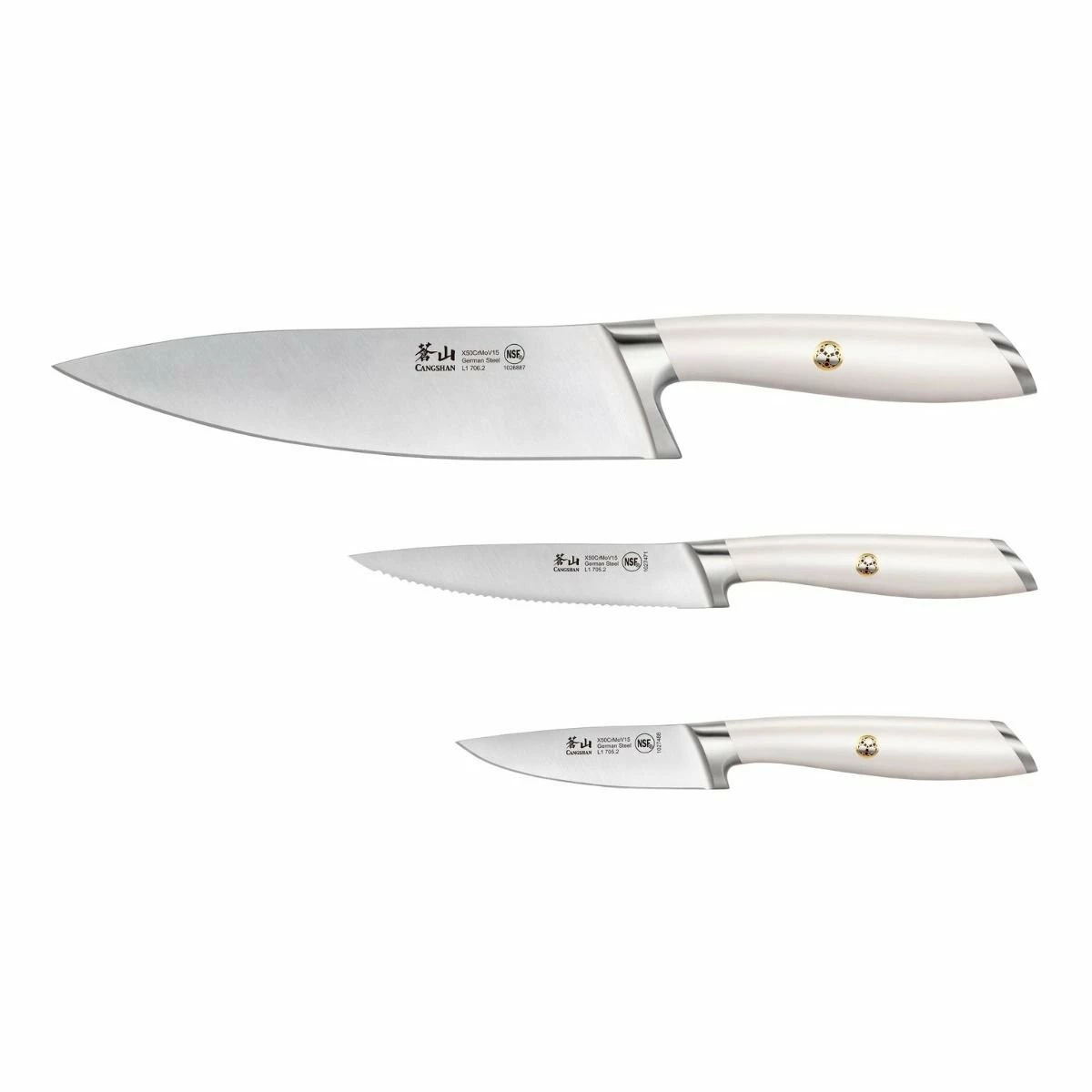Cangshan Cutlery L1 Series 3-Piece Starter Knife Set 3 Cangshan Cutlery L1 Series 3-Piece Starter Knife Set