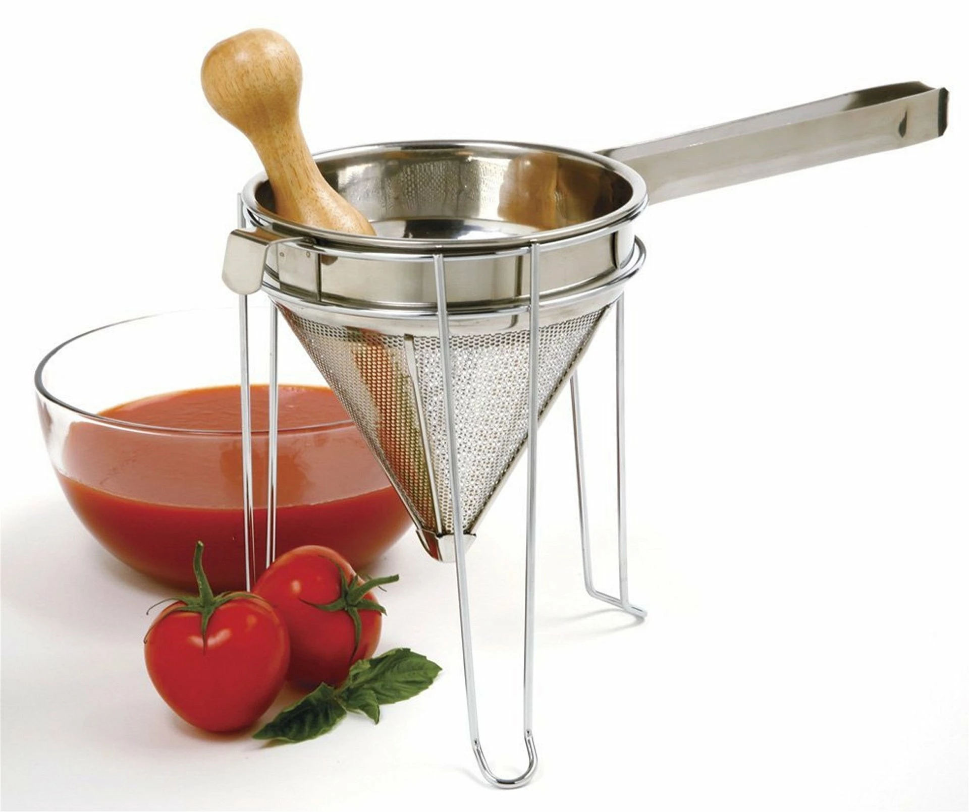 Norpro Chinois Strainer With Stand & Pestle 4 Norpro Chinois Strainer With Stand & Pestle - Image 2