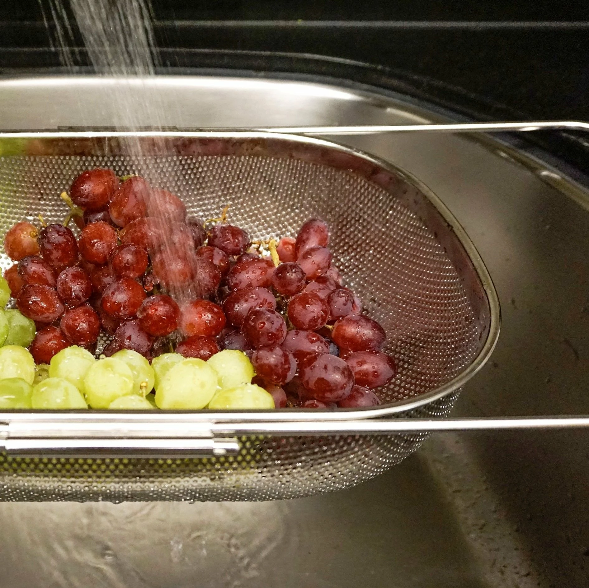 RSVP International RSVP Endurance Precision Pierced Over-the-Sink Colander 7 RSVP International RSVP Endurance Precision Pierced Over-the-Sink Colander - Image 5