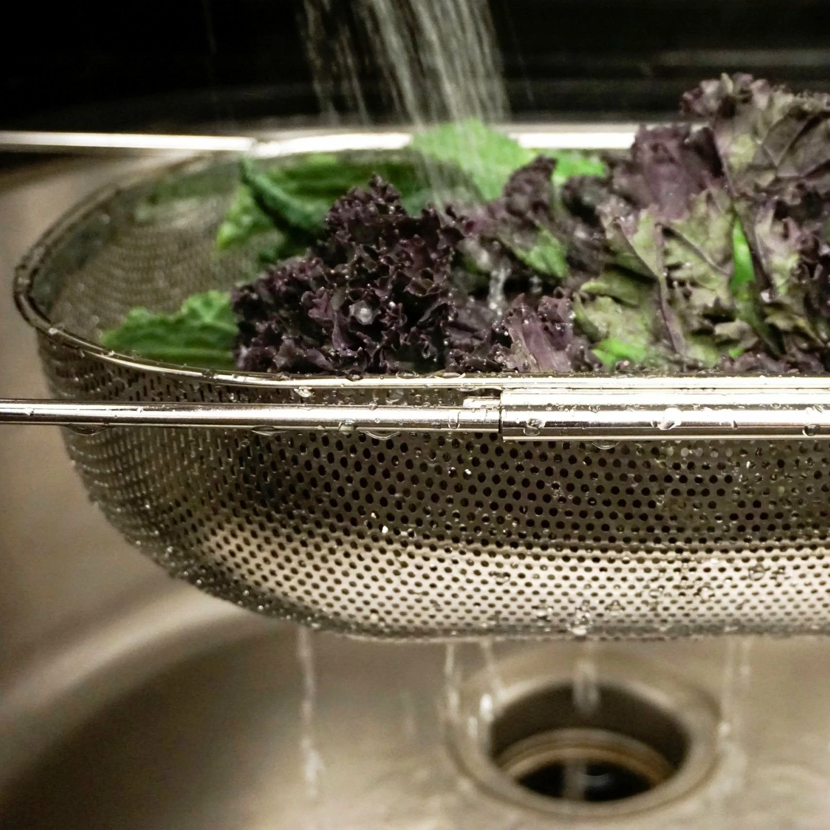 RSVP International RSVP Endurance Precision Pierced Over-the-Sink Colander 6 RSVP International RSVP Endurance Precision Pierced Over-the-Sink Colander - Image 4