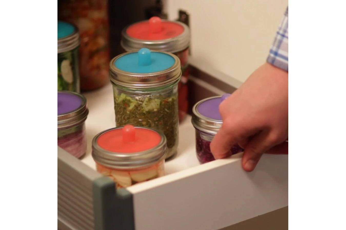 Masontops Wide Mouth Fermentation Pickle Pipes - Set Of 4 6 Masontops Wide Mouth Fermentation Pickle Pipes - Set Of 4 - Image 4