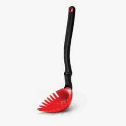 Dreamfarm Holey Spadle Slotted Spoon/Ladle | Red -Outlet Utensils Store red holey spadle