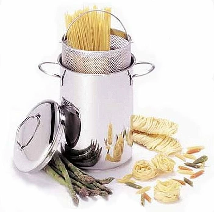 Demeyere RESTO Asparagus Steamer & Pasta Pot - 3 PC Set - 4.8 Qt. 3 Demeyere RESTO Asparagus Steamer & Pasta Pot - 3 PC Set - 4.8 Qt.