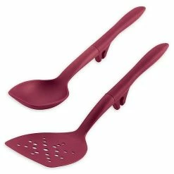 Rachael Ray 2-Piece Flexi Turner & Scraping Spoon Set | Red