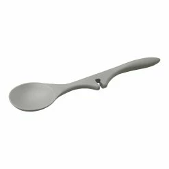 Rachael Ray 2-Piece Lazy Ladle & Spoon Set | Sea Salt Gray -Outlet Utensils Store rr lazy spoon ladle set ss grey 2 1