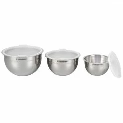 Le Creuset Nested Stainless Steel Mixing Bowls (Set Of 3) -Outlet Utensils Store rs18020 ssb1004s3