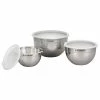 Le Creuset Nested Stainless Steel Mixing Bowls (Set Of 3) -Outlet Utensils Store rs18824 stainlessbowls 1