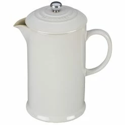 Le Creuset 34oz Stoneware Ceramic French Press | White