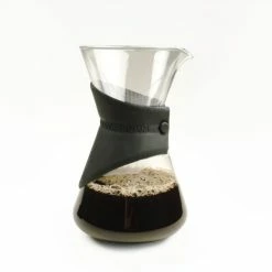 RSVP International Bloom & Flow™ Pour Over Coffee Brewer -Outlet Utensils Store rsvp bloom flow pour over coffee maker side view