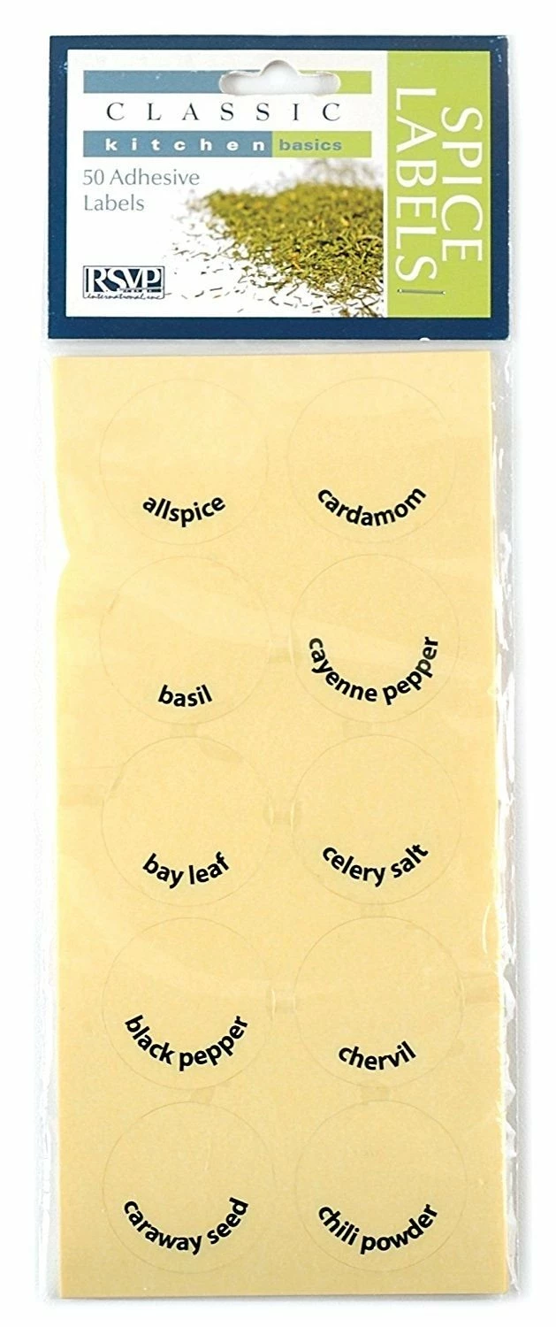 RSVP International RSVP Round Spice Label Set 4 RSVP International RSVP Round Spice Label Set - Image 2