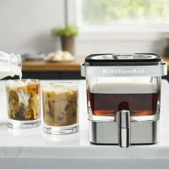 KitchenAid 38oz Cold Brew Coffee Maker | Brushed Stainless -Outlet Utensils Store set p160688 2z.tif trade jpg