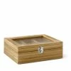 Bredemeijer Natural Bamboo Teabox | 6 Compartments -Outlet Utensils Store tb006bn 1