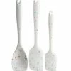 Trudeau White Confetti Silicone Spatulas - Set Of 3 -Outlet Utensils Store trudeau white confetti silicone spatulas 05118659