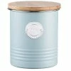 Typhoon Living Collection 1-Quart Coffee Canister | Blue -Outlet Utensils Store typhoon living blue 33.8 ounce coffee canister 1400.971