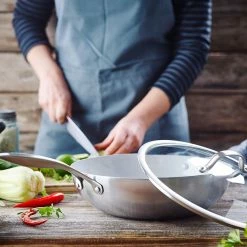 GreenPan Venice Pro Evershine 12" Wok With Lid -Outlet Utensils Store wok life 1