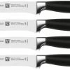 Zwilling J.A. Henckels TWIN Four Star II 4 Steak Knife Set -Outlet Utensils Store zwilling 33408 000 four star ii steak knife set compressed